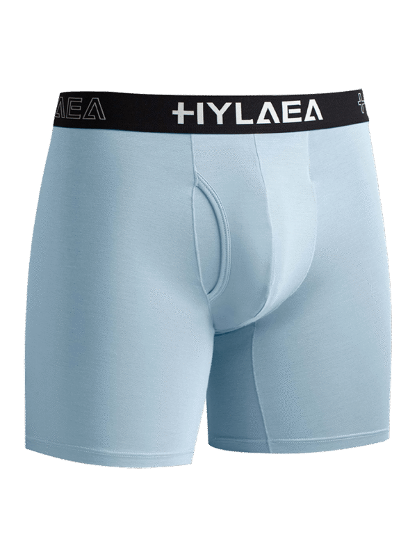 Hylaea Men's Bamboo Fiber Boxer Briefs – 4-Pack (Black/White/Light Blue/Pink) - Image 4