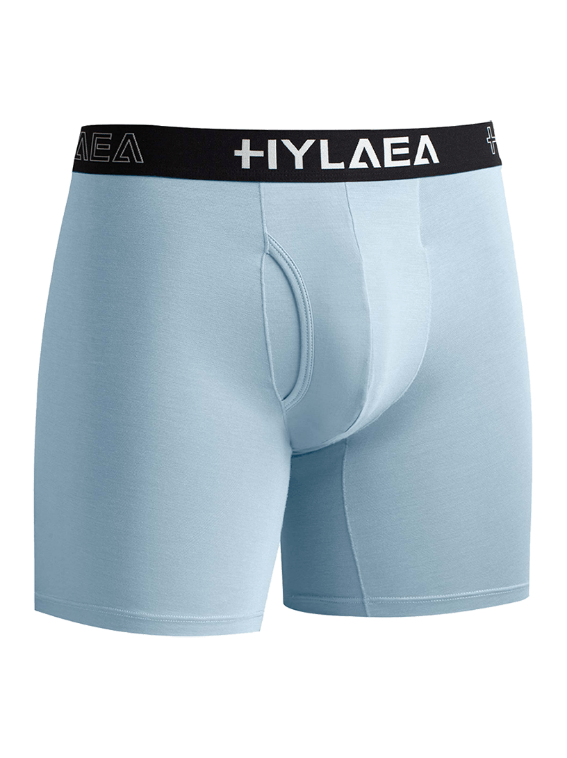 Hylaea Men's Bamboo Fiber Boxer Briefs – 4-Pack (Black/White/Light Blue/Pink) - Image 4