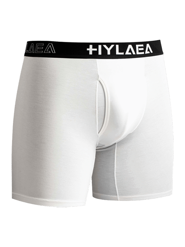 Hylaea Men's Bamboo Fiber Boxer Briefs – 4-Pack (Black/White/Light Blue/Pink) - Image 5