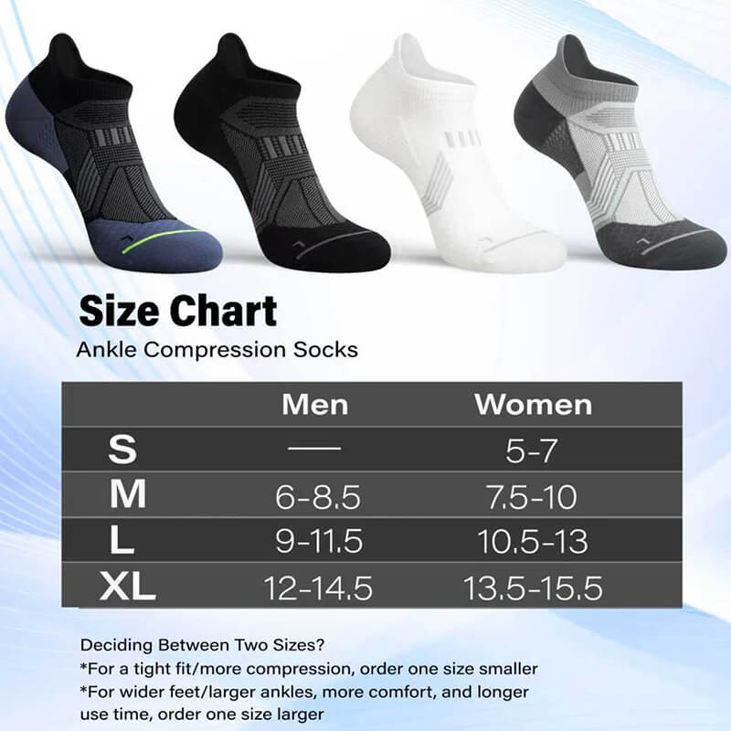 Hylaea Unisex Ultralight Sports Socks –6-Pair Pack (Blue)