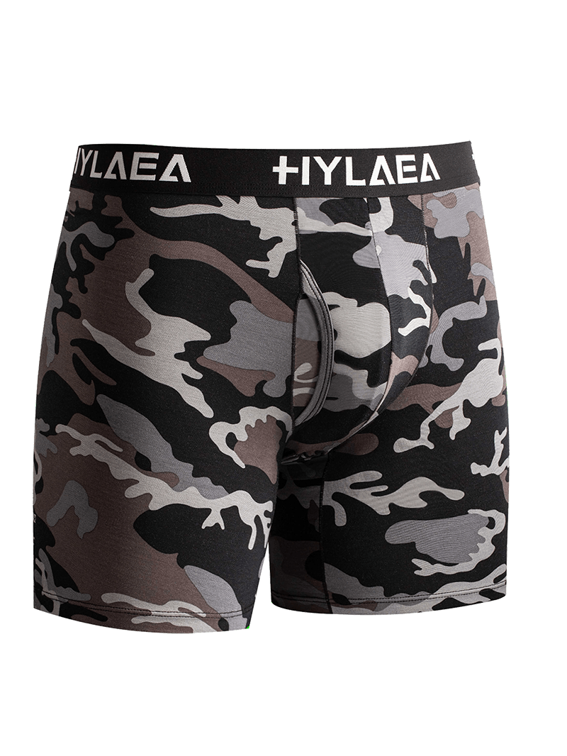 Hylaea Men's Bamboo Fiber Boxer Briefs – 2-Pack (Camouflage) - Image 3