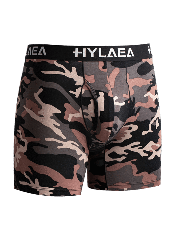Hylaea Men's Bamboo Fiber Boxer Briefs – 2-Pack (Camouflage) - Image 2