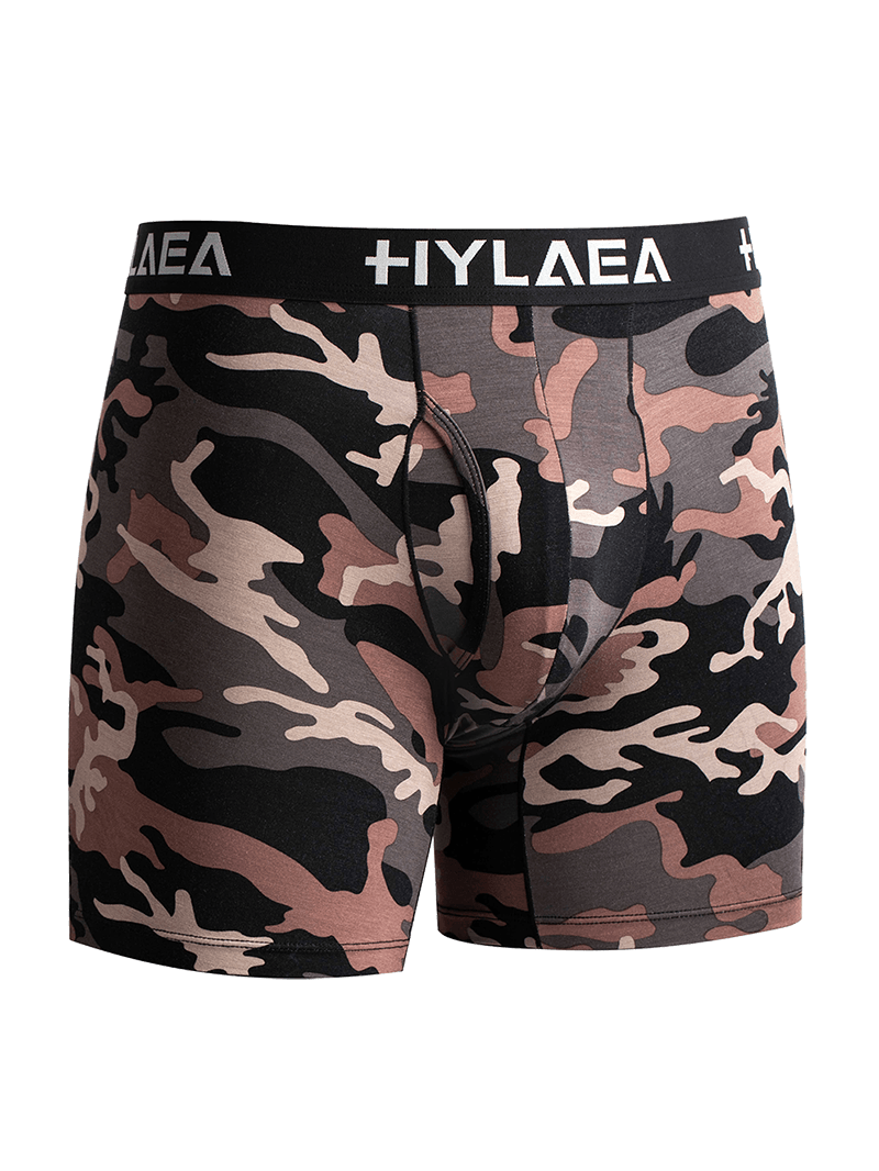 Hylaea Men's Bamboo Fiber Boxer Briefs – 2-Pack (Camouflage) - Image 2