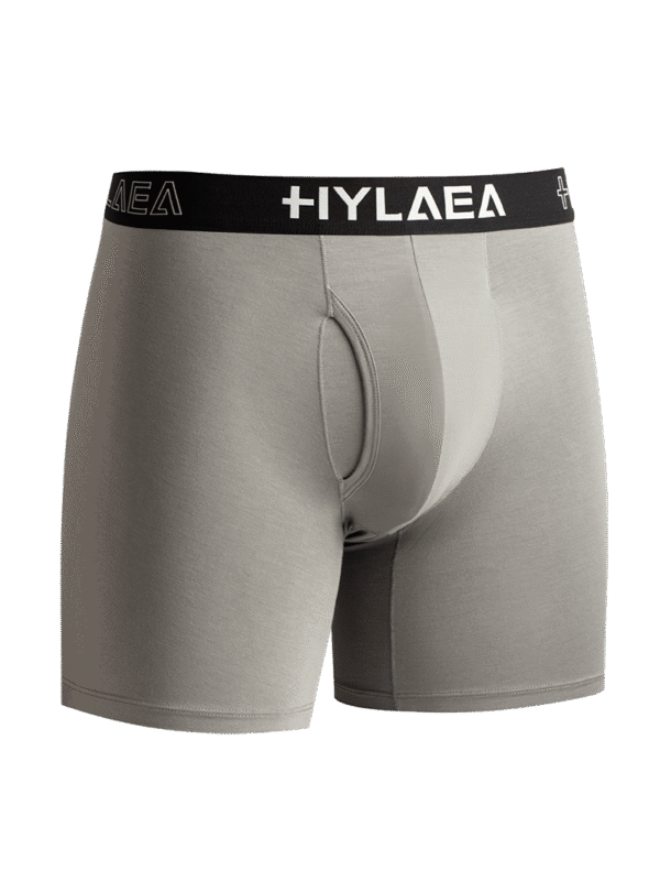 Hylaea Men's Bamboo Fiber Boxer Briefs – 4-Pack (Black/Grey/Blue/Camouflage) - Image 5