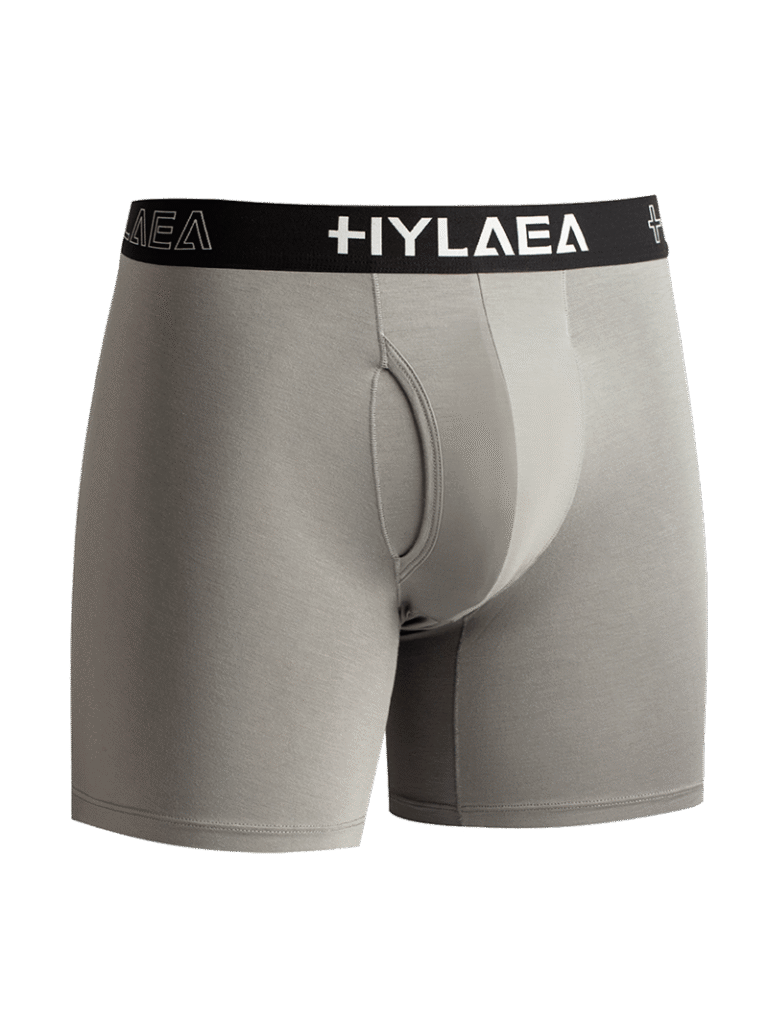 Hylaea Men's Bamboo Fiber Boxer Briefs – 4-Pack (Black/Grey/Blue/Camouflage)