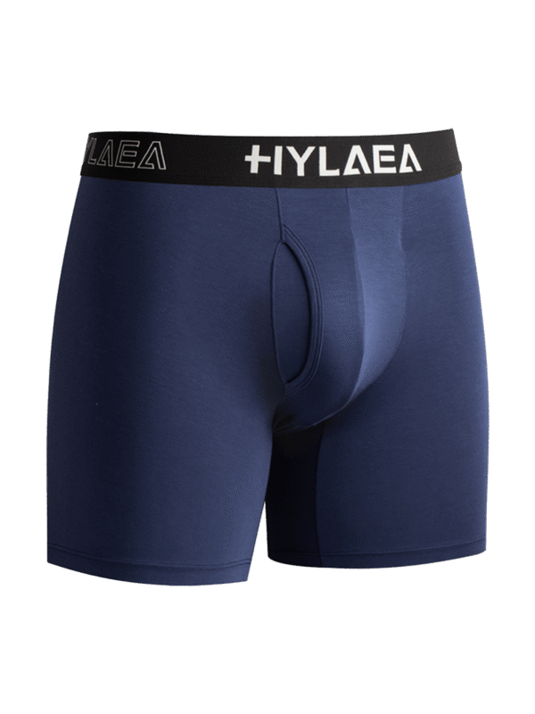 Hylaea Men's Bamboo Fiber Boxer Briefs – 4-Pack (Black/Grey/Blue/Camouflage) - Image 4